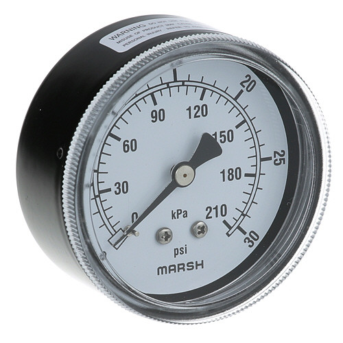 Pressure Gauge 2-1/2, 0-30 - Replacement Part For Market Forge S10-4804
