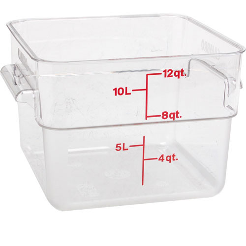 Cambro 12SFSCW135 - Container Sq Clear 12Qt