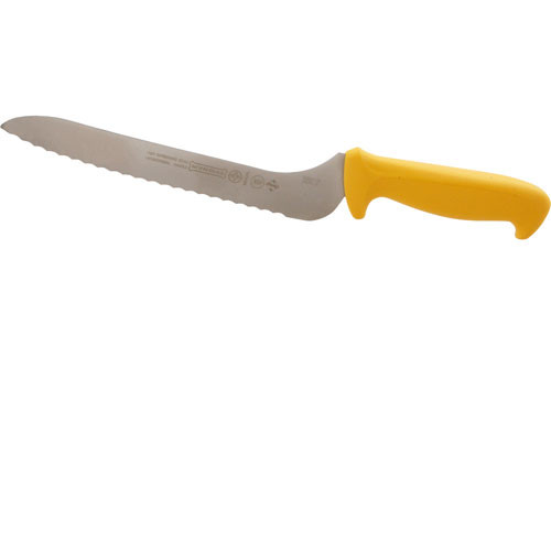 Serrated Sandwich Knife Off-Set, Yellow Handle - Replacement Part For AllPoints 1371297