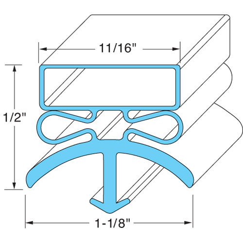 Drawer Gasket - Replacement Part For Delfield MCC2GAD-M008-001