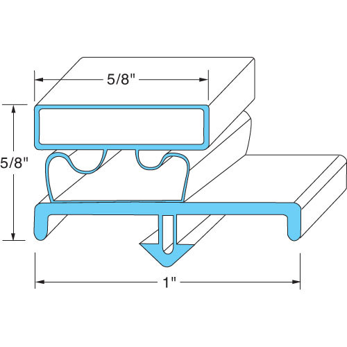 Door Gasket 22"X24" - Replacement Part For Beverage Air 703-963D-05