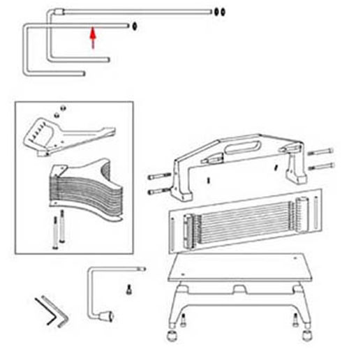 Redco 0666R - Rod,Guide , Right,Tomato Pro