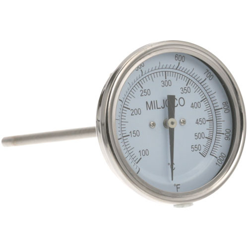 Thermometer 3", 200-1000F, 1/2 Mpt - Replacement Part For Bakers Pride M1013A
