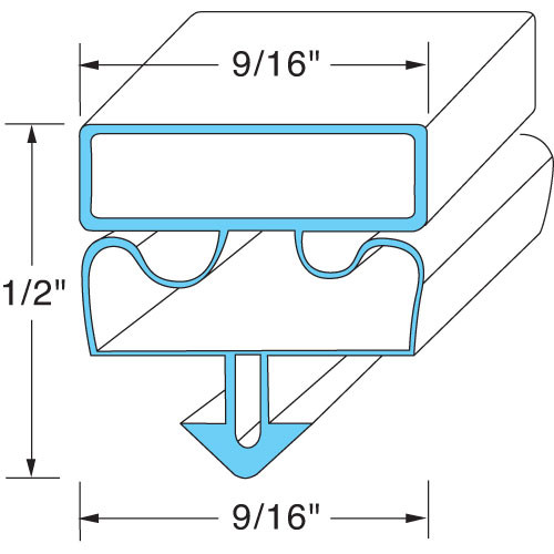 Door Gasket - Replacement Part For Victory VT50876403