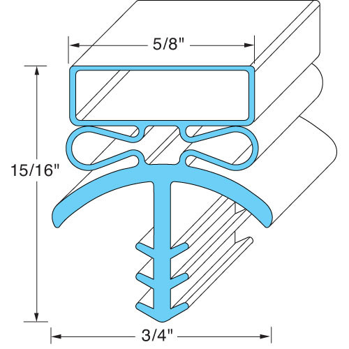 Door Gasket - Replacement Part For Bally BLRB16546