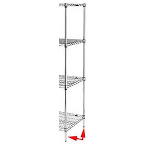 Intermetro 74PS - Post,Shelf , 74", S/S, Metro