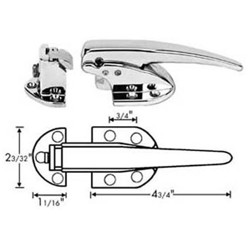 Kason® - 10930C00004 Latch W/Strike - Replacement Part For Kason 930C00004