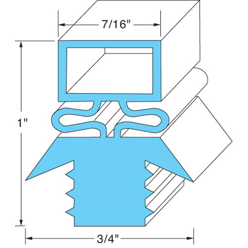 Door Gasket 21-5/8" X 59-5/8" - Replacement Part For Kairak SER-27564-00