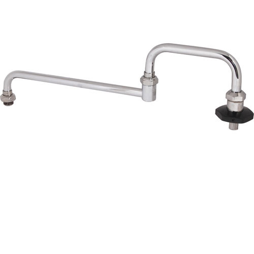 T&S Brass 002848-4 - Spout,18"Dbl , W/Nzzle,Leadfree