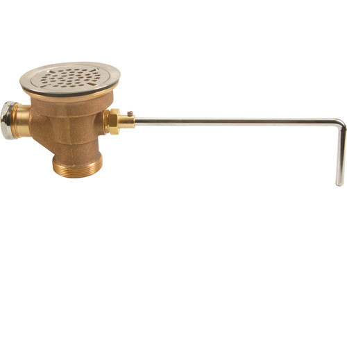 Fisher FIS22438 - Waste,Twist , Brass,W/Ss Valve