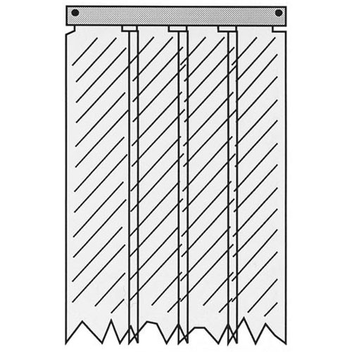 Kason® - 401Sa8085090 Strip Curtain - Replacement Part For Kason 401SA8085090