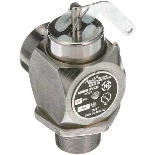 Valve, Steam Safety - 3/4", 50 Psi - Replacement Part For Groen CROWN-3-SRV9-1
