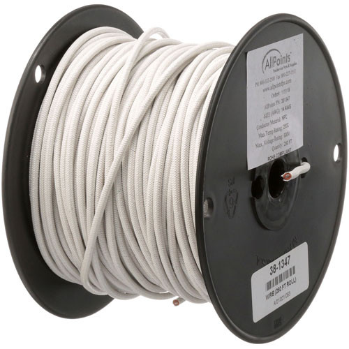 Wire (250 Ft Roll) #14 White - Replacement Part For AllPoints 381347