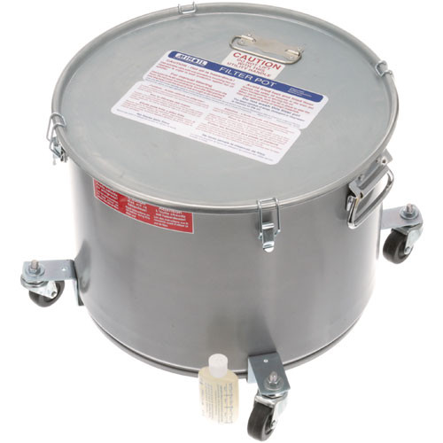 Pot/Lid, Oil Filter -W/Casters - Replacement Part For Miroil 60LBKC