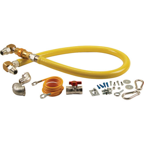 T&S Brass HG-4D-48SK - Kit,Gas Hose , 3/4" X 48", T&S