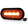 ECCO ED3060AW Oval LED Stop/Turn/Tail/Reverse & Strobe Warning Light – Amber/White