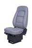 BOSTROM WIDE RIDE CORE HIGH-BACK HEATED GRAY LEATHER TRUCK SEAT