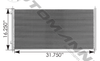 Condenser - Navistar - 16 1/2" X 32" X 5/8"