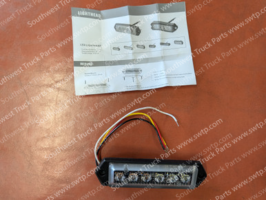 Optronics WLL60CASHB 6-LED Amber/White Warning Light – Clear Lens, IP67, 12V/24V