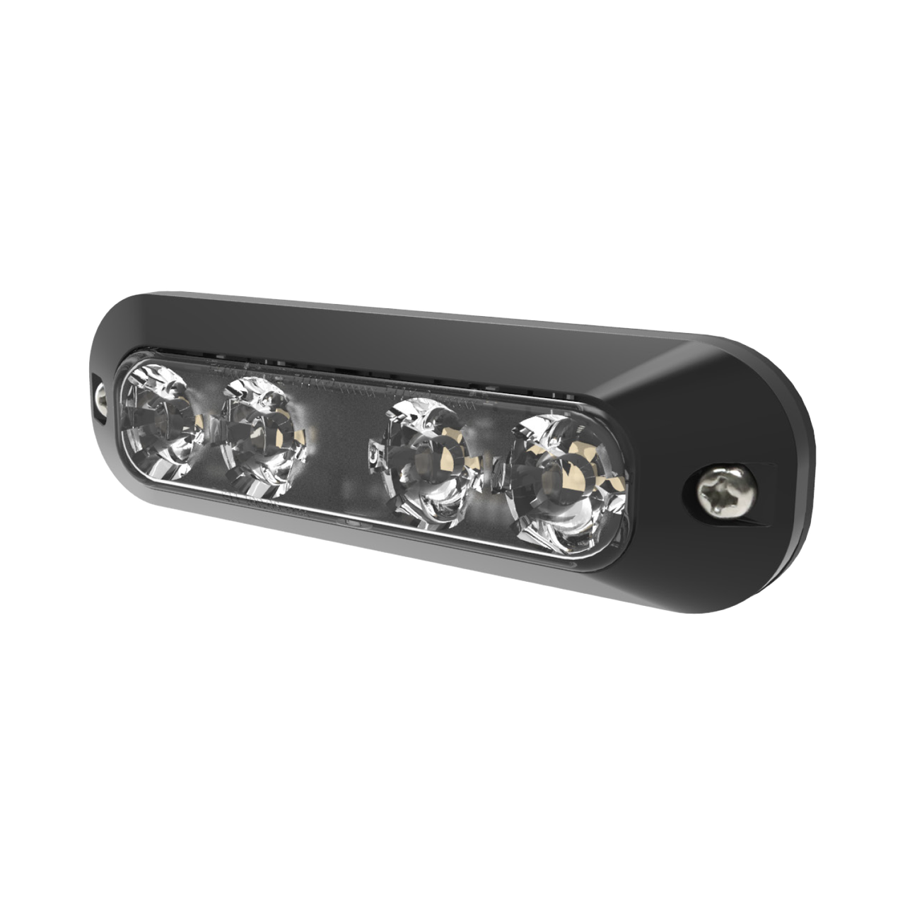 ECCO ED3704AC Amber/Clear LED Warning Light – 4 LED Surface Mount