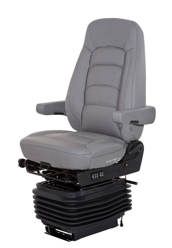 BOSTROM 5300001-902 WIDE RIDE + SERTA HIPRO HIGH BACK GREY ULTRALEATHER TRUCK SEAT