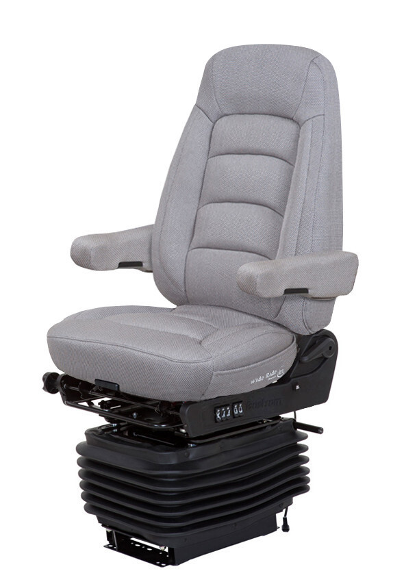 BOSTROM 5300001-K86 WIDE RIDE + SERTA HIPRO HIGH BACK GREY TITAN CLOTH TRUCK SEAT