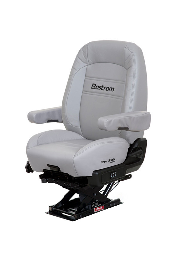 BOSTROM PRO RIDE 910 LOPRO MID-BACK GRAY ULTRALEATHER AIR RIDE SEAT