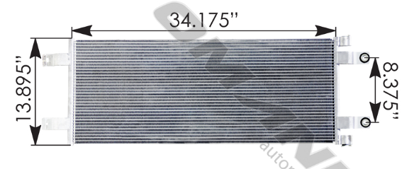 Condenser - Kenworth - 14" X 33 1/2" X 11/16"