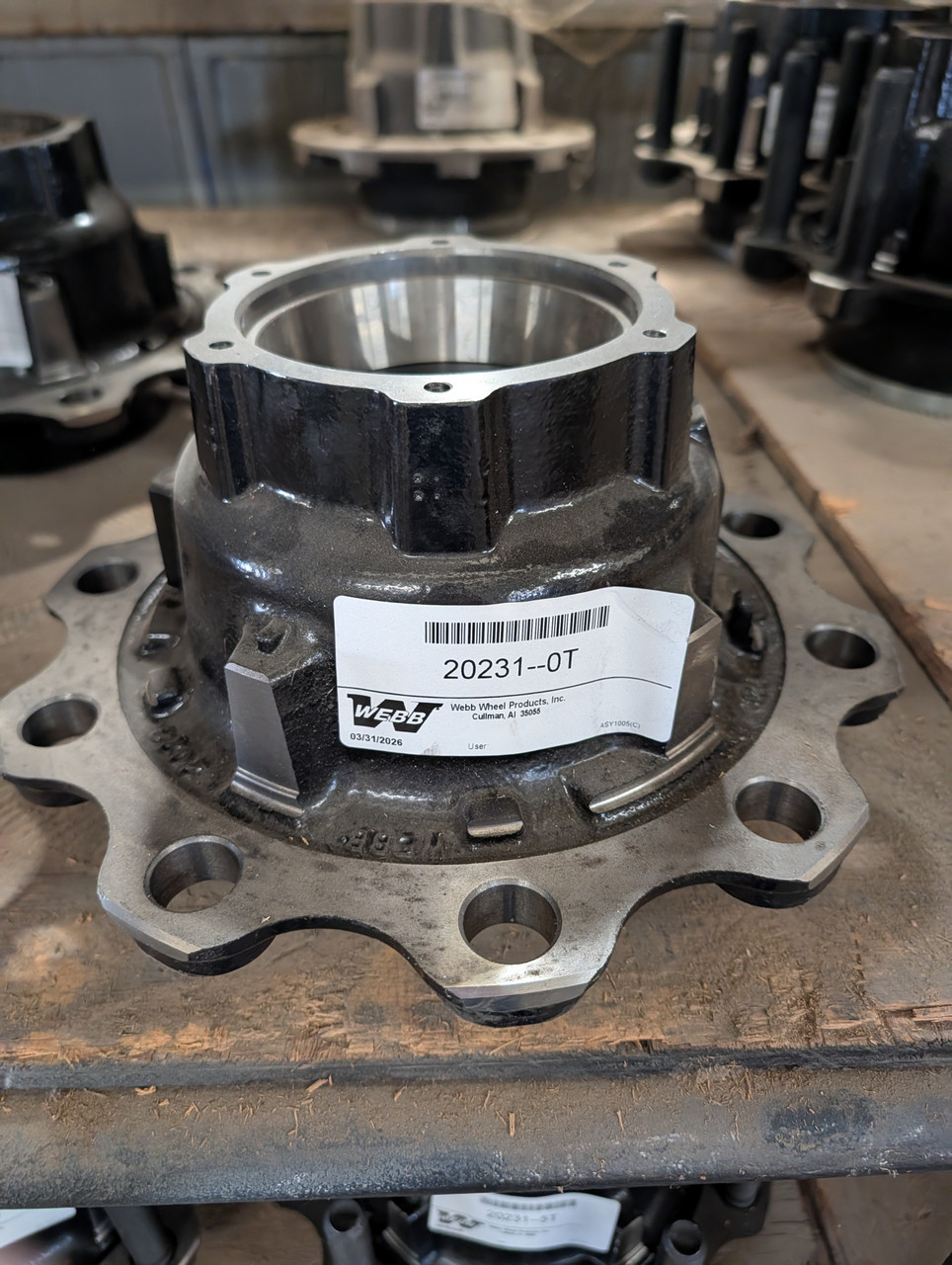 Webb 20231--0T 11-0657 Hub with OUT Studs – Heavy-Duty Wheel Hub