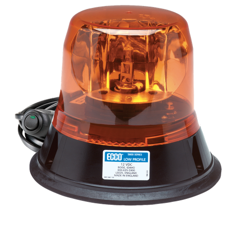 ECCO 5813A-MG Amber Rotating Beacon – Magnetic Mount 12V