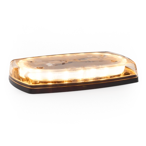ECCO 5540CAC Reflex 10" Amber/White LED Minibar – Clear Lens, Permanent Mount