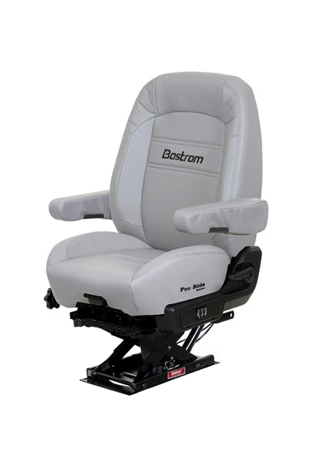 BOSTROM PRO RIDE 910 LOPRO MID-BACK GRAY ULTRALEATHER AIR RIDE SEAT