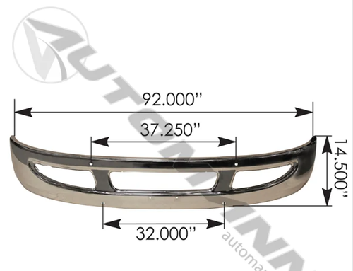 INTERNATIONAL 4200 4300 8600 CHROME FRONT BUMPER