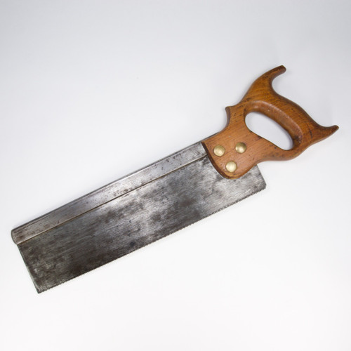 Sharpened 12" carcase saw.
