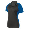 LST652 Ladies Sport-Tek® Colorblock Micropique Sport-Wick® Polo