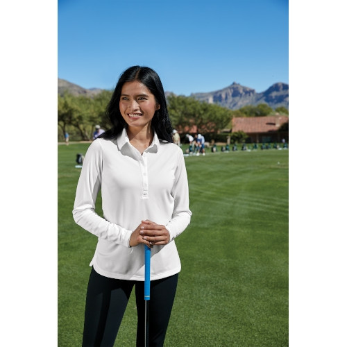 545322 Nike Ladies Long Sleeve Dri-FIT Stretch Tech Polo