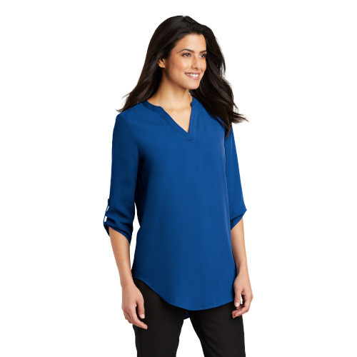LW04701 Port Authority ® Ladies 3/4-Sleeve Tunic Crepe Blouse LW04701 Port Authority ® Ladies 3/4-Sleeve Tunic Crepe Blouse