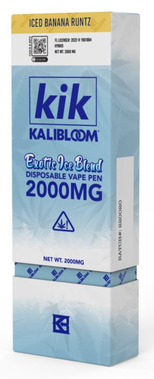 Kalibloom Kik Delta 8 THC Disposable Vape, 2 Gram, 2000MG - Delta 8 Delta  10
