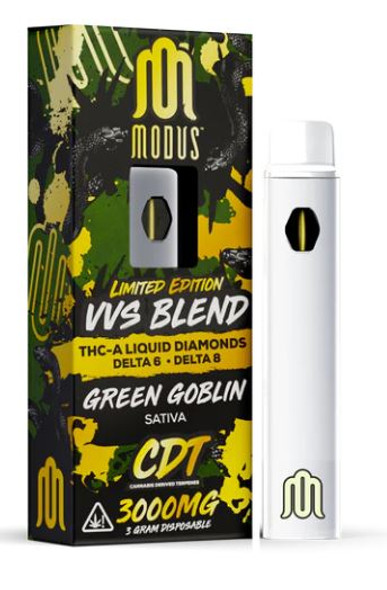 Modus VVS Blend Liquid Diamond Disposable 3 Gram - Green Goblin