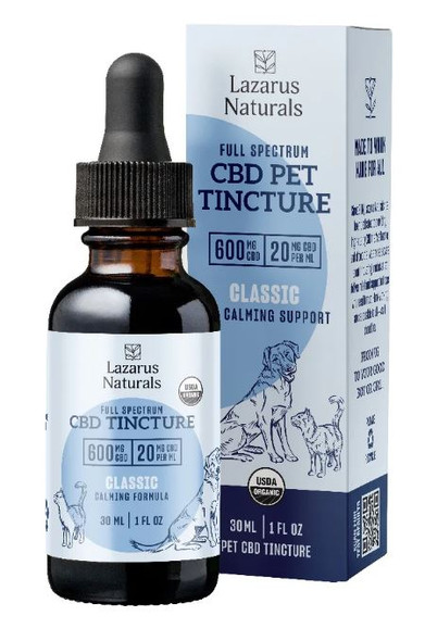 Lazarus Naturals Organic Pet CBD Tincture Full Spectrum | 600MG