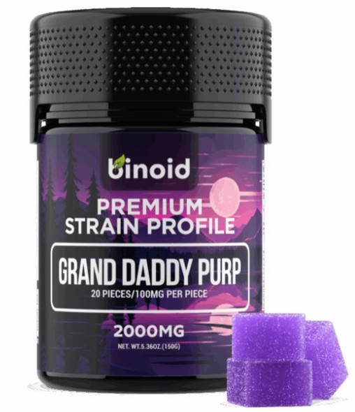 Binoid Strain Gummies Grand Daddy Purp
