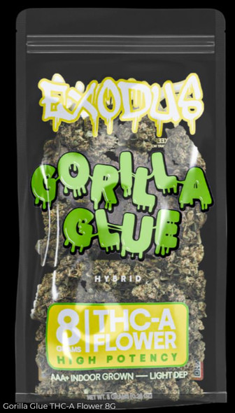 Gorilla Glue - Exodus 8 Gram Indoor Grown THCa Flower North Richland Hills TX – Lab-Tested Premium Hemp-Derived Cannabis