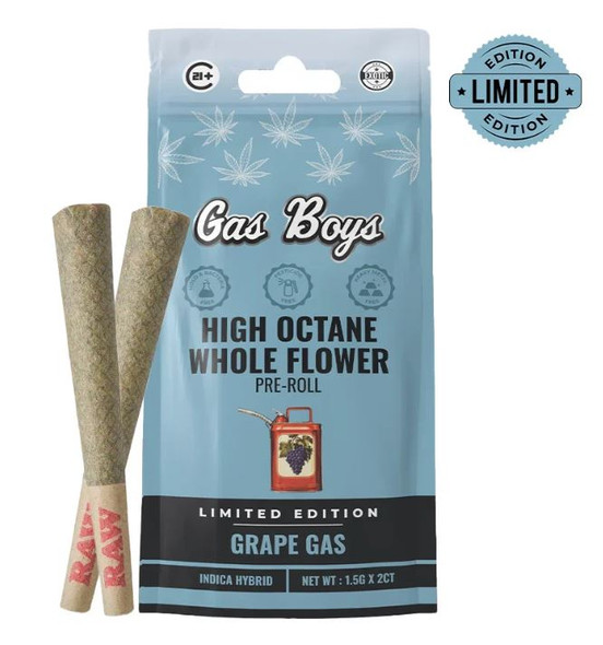 Gas Boys Whole Flower Limited Edition Preroll 1.5g Grape Gas