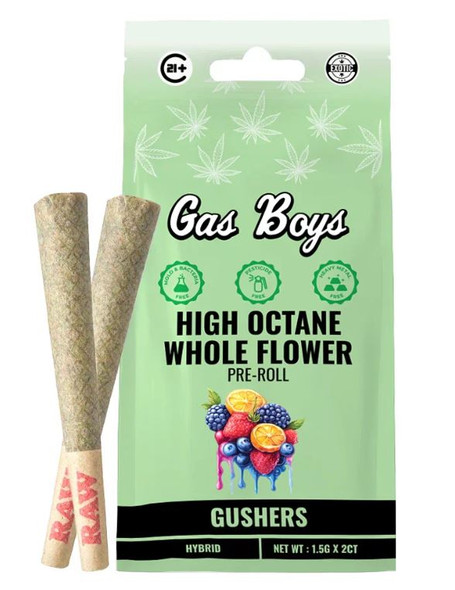 Gas Boys High Octane Whole Flower Pre-Roll Gushers 1.5G