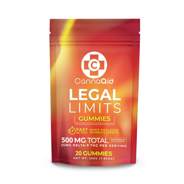 CannaAid Legal Limits Delta-9 THC Gummies 500MG