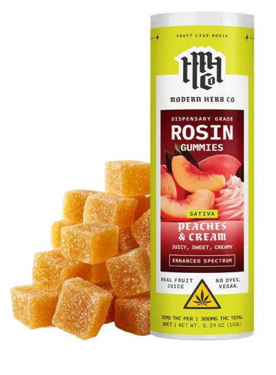 Modern Herb Co Live Rosin Gummies 30ct 300mg product packaging
