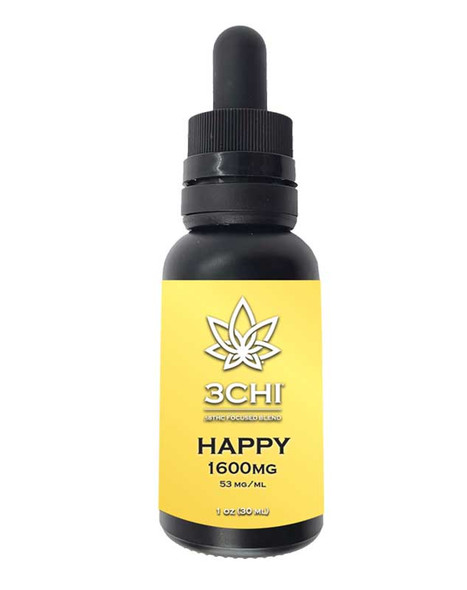 3CHI Delta 8 Focused Blends Happy tincture 1600mg bottle
