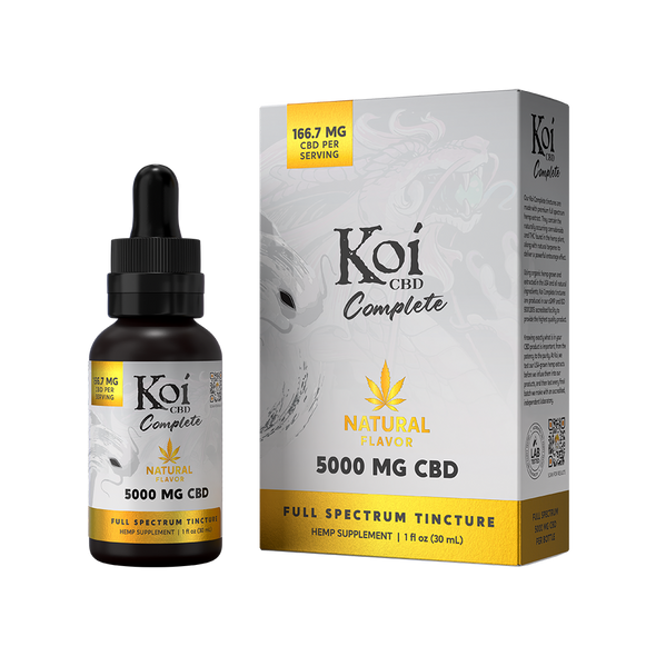 Koi Complete Full Spectrum CBD Tincture Natural Hemp Flavor