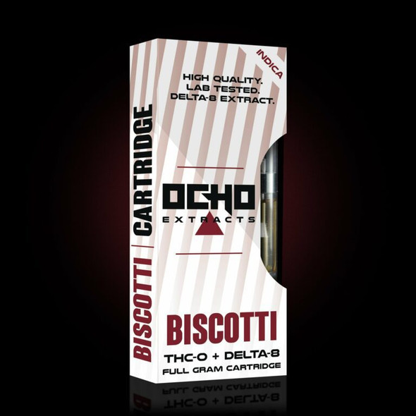 Ocho Extracts THC-O + Delta 8 Biscotti Vape Cartridge
