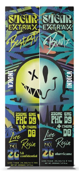 Sugar Extrax PHC + D9 + D8 LA Confidential x Slurricane Disposables – 2 Pack